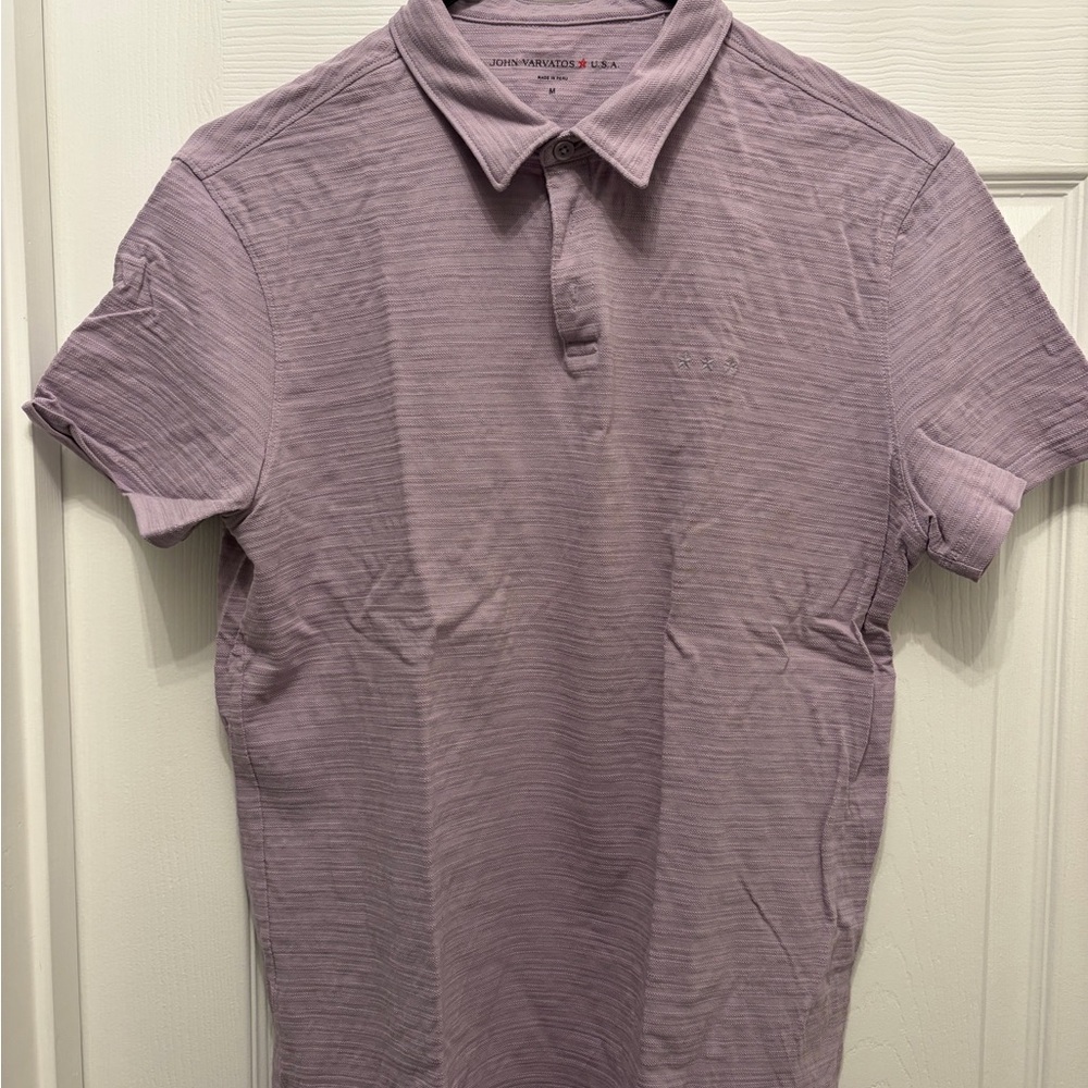 John Varvatos Lavender Polo Shirt